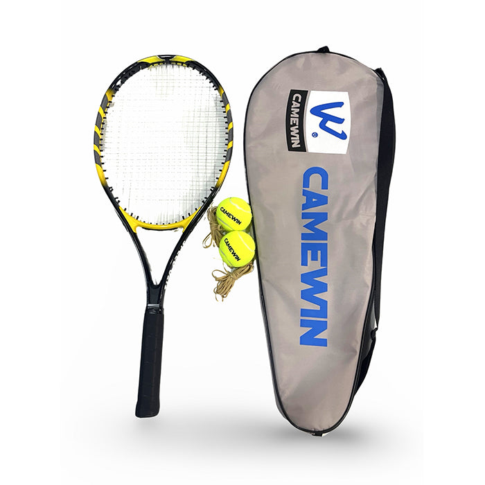 Champ Racket Set Yellow Flash Tennis Racket Set - Comes with 2 Balls and a Cover