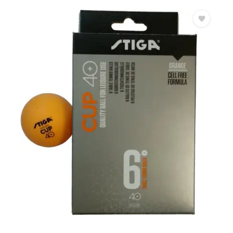 Stiga Cups 40 + 6 Pack Table Tennis Balls White