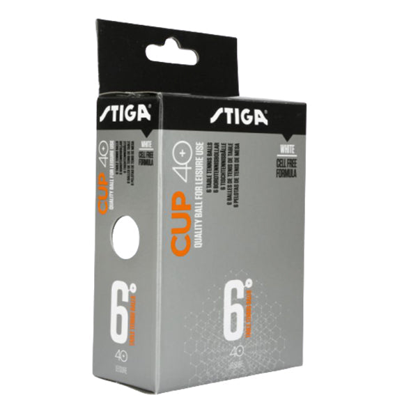 Stiga Cups 40 + 6 Pack Table Tennis Balls White