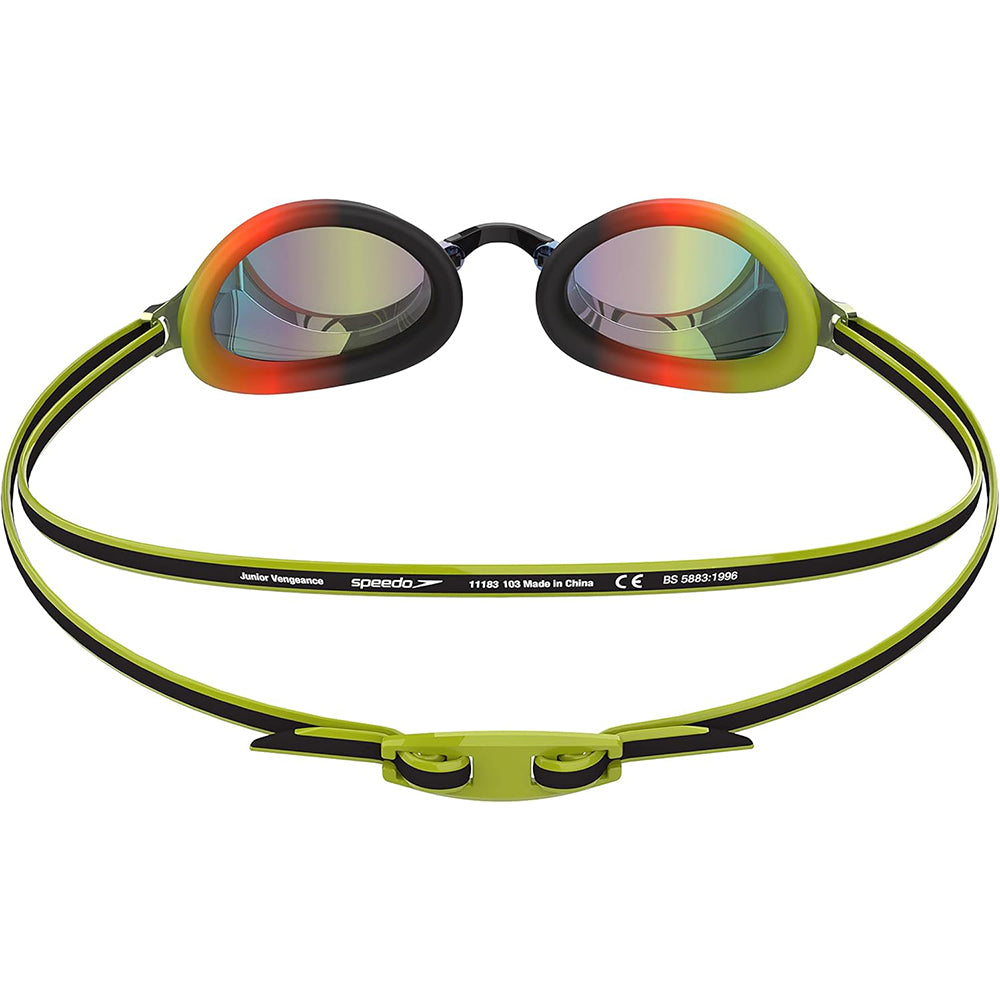 speedo vengeance goggles review Speedo Vengeance Mirror Junior Swimming Goggles Black/Green