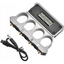 Knuckle Brass Self Defense Four-Finger Emergency Light with LED Power Supply