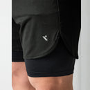Quwati Men's Matrix 2 in 1 Shorts