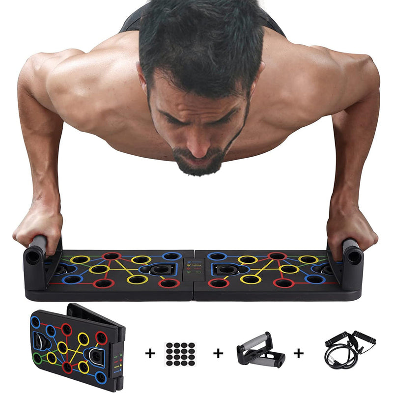Push Up Board 12 in 1 With Resistance Band Multifunctional Push Up System Workout