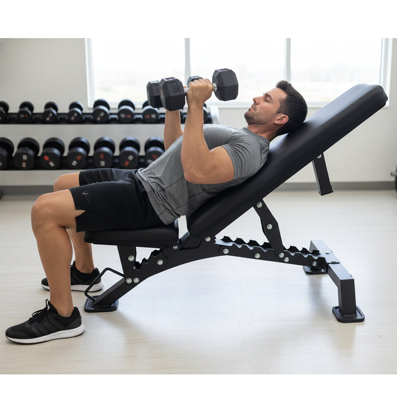 Built To Last Weight Adjustable Bench For Home and Gym Use -  Weight Capacity 250 KG