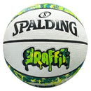 Spalding Graffiti Series White/Green/Teal Outdoor Basketball - Size 5