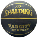 Spalding TF-150 Varsity Black/Gold Outdoor Basketball - Size 5