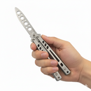 Butterfly Training Knife 16.5 cm Metal Practice Tool Folding Flip Training Tool