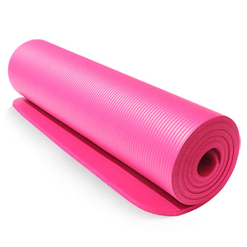 Fitness Exercise Mat Premium With Handle Strap Plus Cover Bag