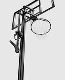 Spalding 44 Inch Shatter-Proof Polycarbonate Exactaheight Portable Basketball Hoop