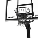 Spalding The Beast Stealth 60 Inch Glass Portable Basketball Hoop - Black Edition