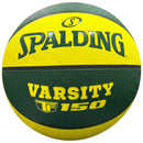 Spalding TF-150 Varsity Green/Gold Outdoor Basketball - Size 5