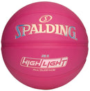 Spalding Highlight Color Rush Pink Outdoor Basketball - Size 6