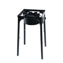 Premium Gas Stove with 1 Burner Full Iron Stove Black