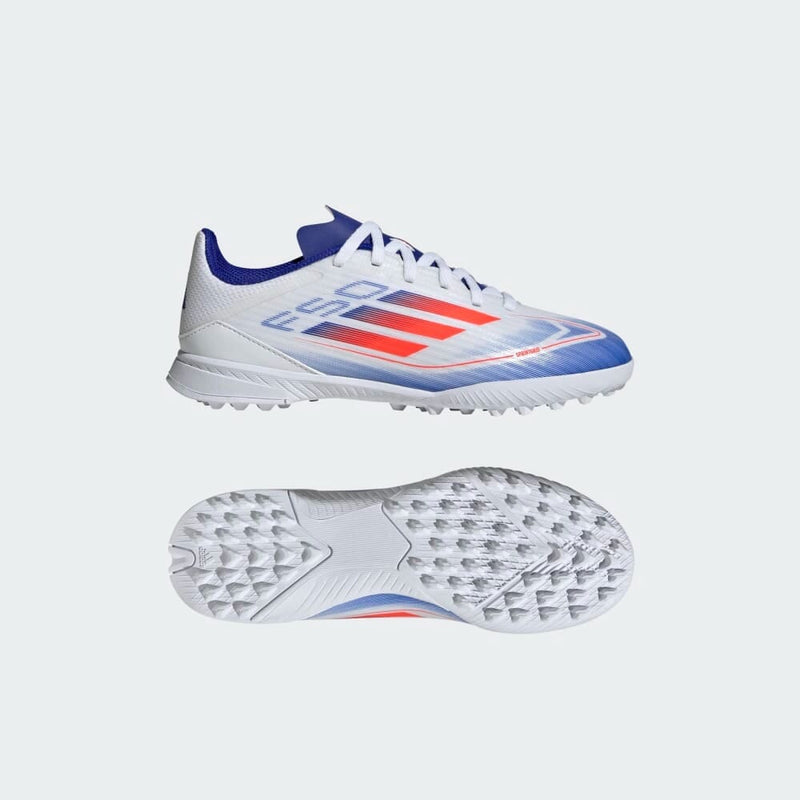 Kid's Football adidas F50 League Tf J Ftwwht/Solred/Lucblu Shoes
