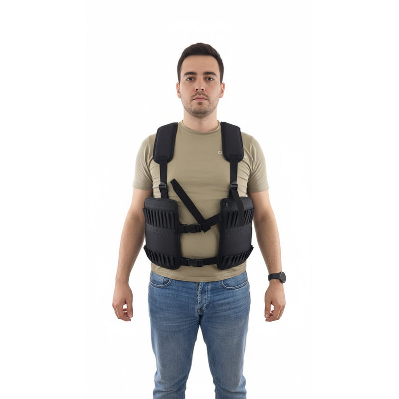 Tactical Hunting Vest with Adjustable Straps & Modular Pockets - One Size