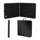Black Recto Folding Table 120 cm x 60 cm x 75 cm