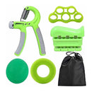 Strong Grip Training Kit, Adjustable Hand Grip Exercise, Handle, Forearm Booster, Hand Juicer Power Handle Braces Strength Training Hand Straighteners (5 Pieces)