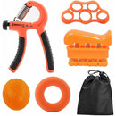 Strong Grip Training Kit, Adjustable Hand Grip Exercise, Handle, Forearm Booster, Hand Juicer Power Handle Braces Strength Training Hand Straighteners (5 Pieces)