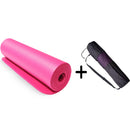 Fitness Exercise Mat Premium With Handle Strap Plus Cover Bag