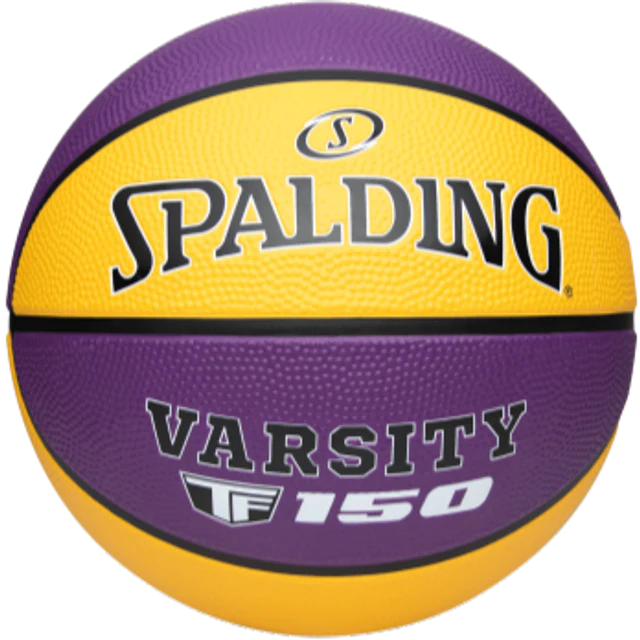 Spalding TF-150 Varsity Purple/Yellow Outdoor Basketball