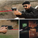 High Quality Red Laser Sight and LED Flashlight with 20mm Mount Flash Light Combo