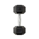 1 Piece Hex Rubber Coated Dumbbell