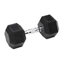 1 Piece Hex Rubber Coated Dumbbell