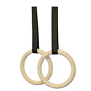 MD Buddy Fitness Nylon Strap Wooden Gymnastic Gym Rings Set of 2