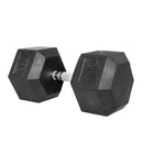 1 Piece Hex Rubber Coated Dumbbell