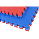 1 Piece Puzzle Mat, Blue/Red, T pattern Multipurpose 2.5cm thick 1M x 1M