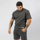 Quwati Men's Shield Half Sleeve Pullover