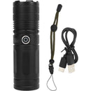 Raguso Outdoor Flashlight, 5 Lighting Modes LED Flashlight Type C Charging 3600 mAh Aluminum Alloy for Travel