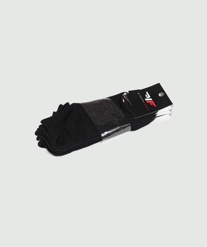 Winnerforce Unisex Softy Socks Black - 3 Pairs