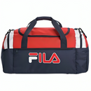FILA Holdall Unisex Gym Bag Navy/Red.