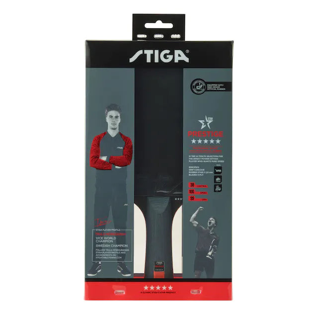Stiga Prestige 5-star Racket + Free Stiga Cover Racket
