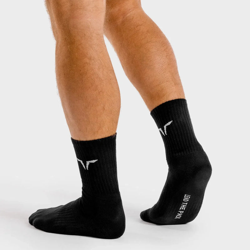SQUATWOLF Unisex Pack of 3 Core Crew Socks