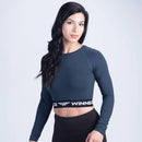 Winnerforce Women Olenna  Long Sleeve Crop Top