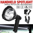 80W Led Spot Light Rechargeable Hunting Distance 1000 Meters