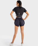 SQUATWOLF Women Flux Crop T-Shirt