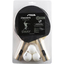 Bundle Stiga Outdoor Roller Table Tennis Table With Net + Stiga Sway Set Racket