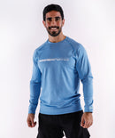 Winnerforce Men's Impact Long Sleeve T-Shirt Marl Blue
