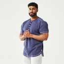 SQUATWOLF Men's Golden Era Waffle Top Short Sleeves