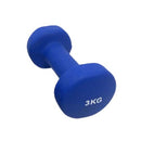 1 Piece Neoprene Dumbbell Blue