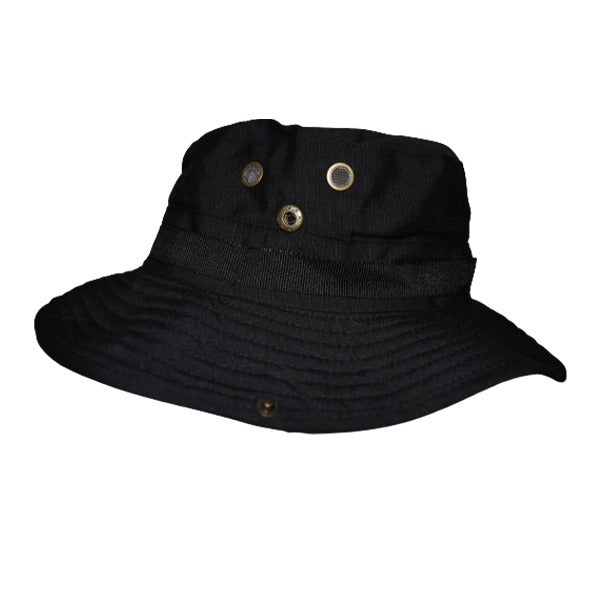 Unisex Hiking Brimmer Black Hat