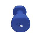 1 Piece Neoprene Dumbbell Blue