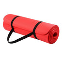 Red Fitness Exercise Mat 1.5 cm & Blue Gym Ball